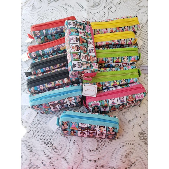 Frida Kahlo Coin Purse/Pencil Bag/Multiuse Bundle 4 Pieces - Picture 3 of 4